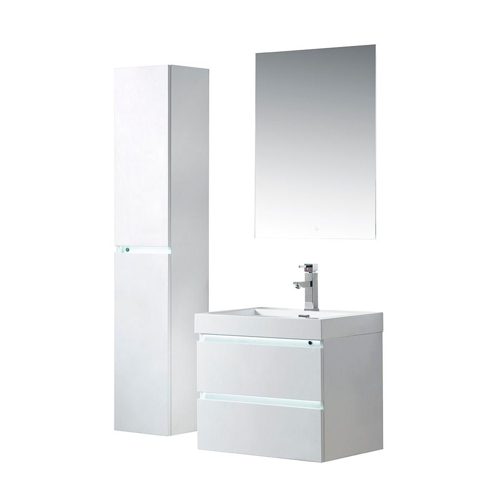 Annecy 24&quot; Single Sink Wall Mounted Bathroom Vanity Set - HomeBeyond