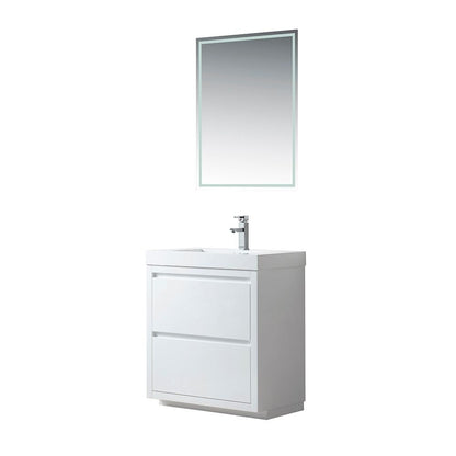 Annecy 30&quot; Single Sink Floor-Standing Wall Mounted Bathroom Vanity Set - HomeBeyond