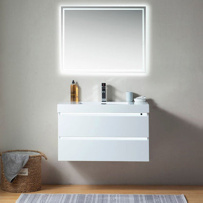 Annecy 36&quot; Single Sink Wall-Mounted Bathroom Vanity Set - HomeBeyond