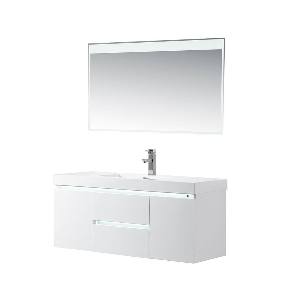 Annecy 48&quot; Single Sink Wall-Mounted Bathroom Vanity Set | - HomeBeyond