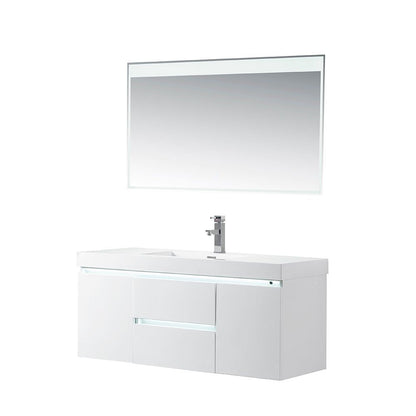 Annecy 48&quot; Single Sink Wall-Mounted Bathroom Vanity Set | - HomeBeyond