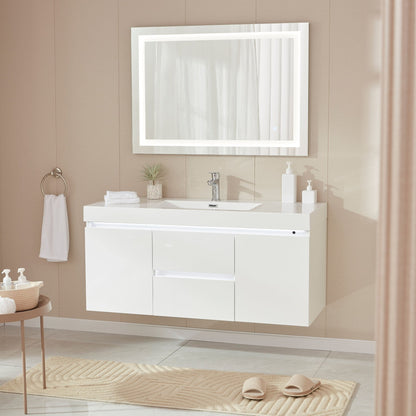 Annecy 48&quot; Single Sink Wall-Mounted Bathroom Vanity Set | - HomeBeyond