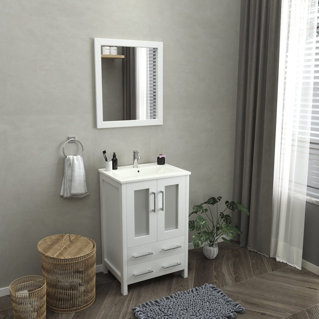 Brescia 24&quot; Single Sink Bathroom Vanity Set - HomeBeyond