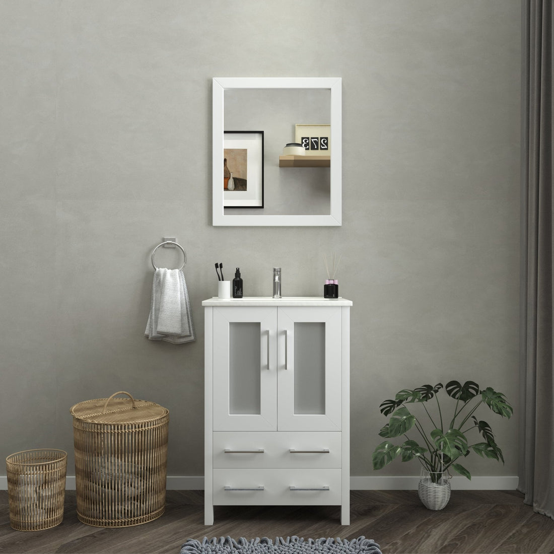 Brescia 24&quot; Single Sink Bathroom Vanity Set - HomeBeyond