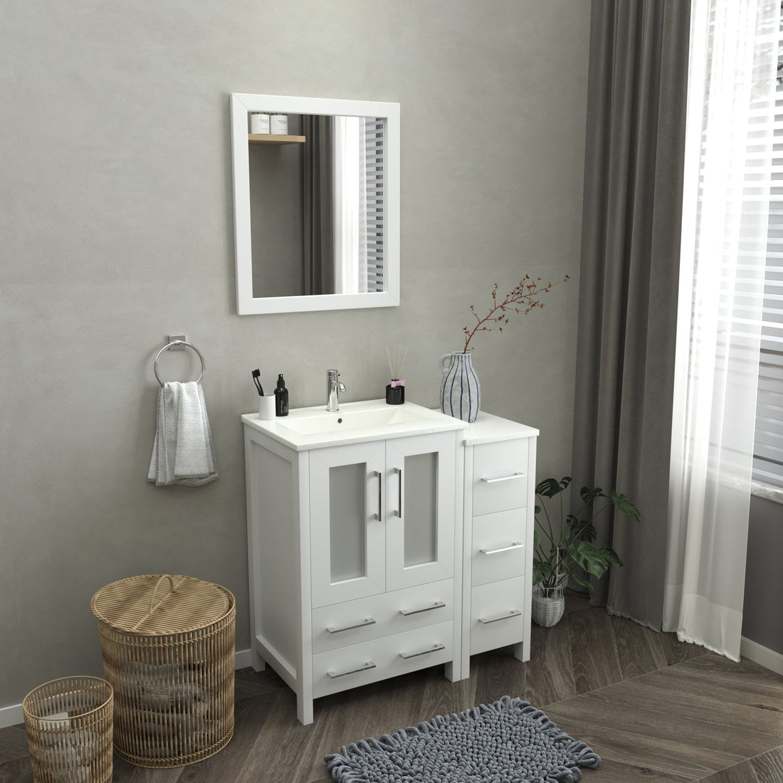 Brescia 36&quot; Single Sink Modern Bathroom Vanity Combo Set - HomeBeyond