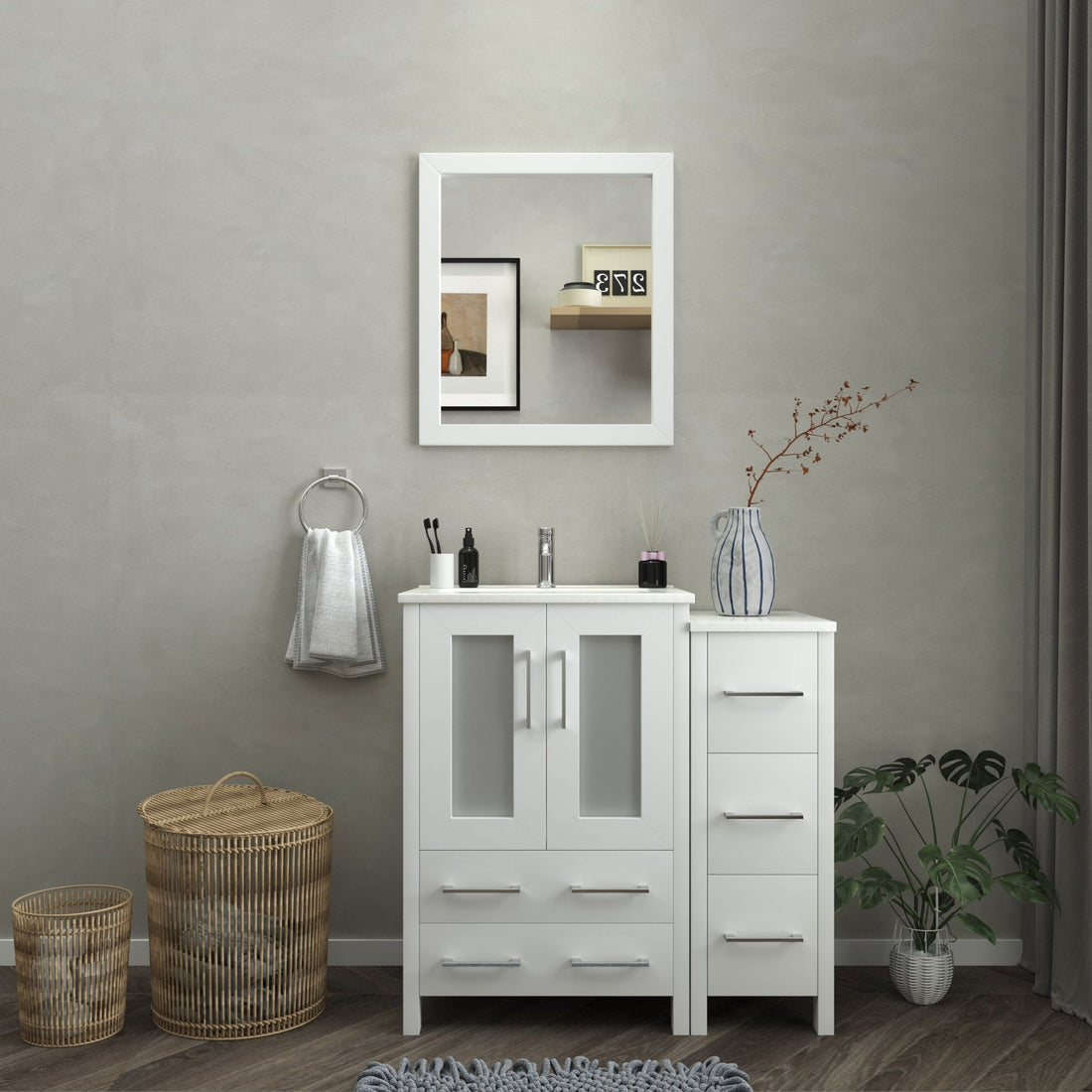 Brescia 36&quot; Single Sink Modern Bathroom Vanity Combo Set - HomeBeyond