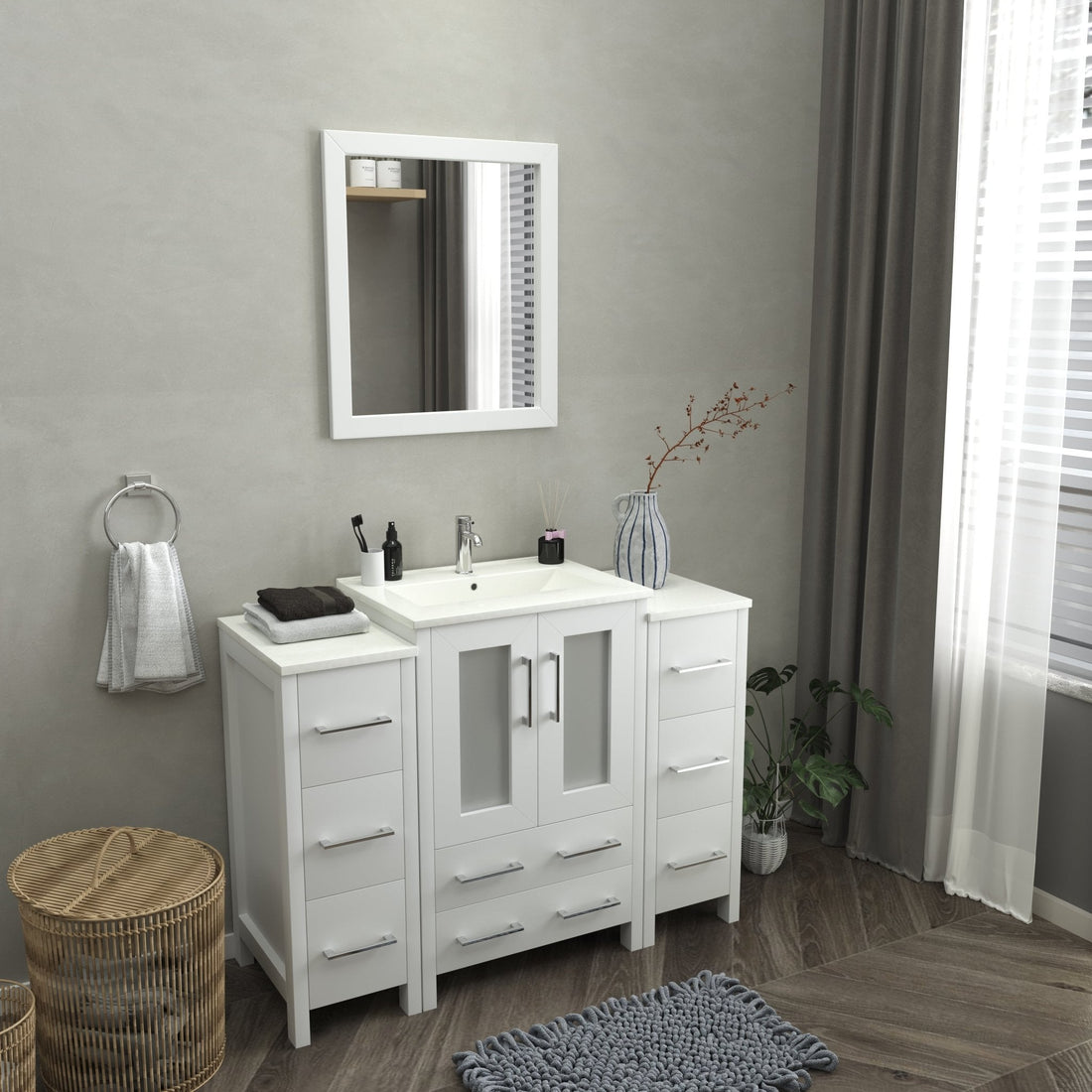 Brescia 48&quot; Single Sink Modern Bathroom Vanity Combo Set - HomeBeyond