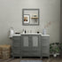 Brescia 54" Single Sink Bathroom Vanity Combo Set - HomeBeyond