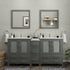 Brescia 72" Double Sink Modern Bathroom Vanity Set - HomeBeyond