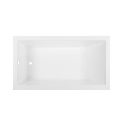 Voltaire 60&quot; x 36&quot; Reversible Drain Drop-In Bathtub