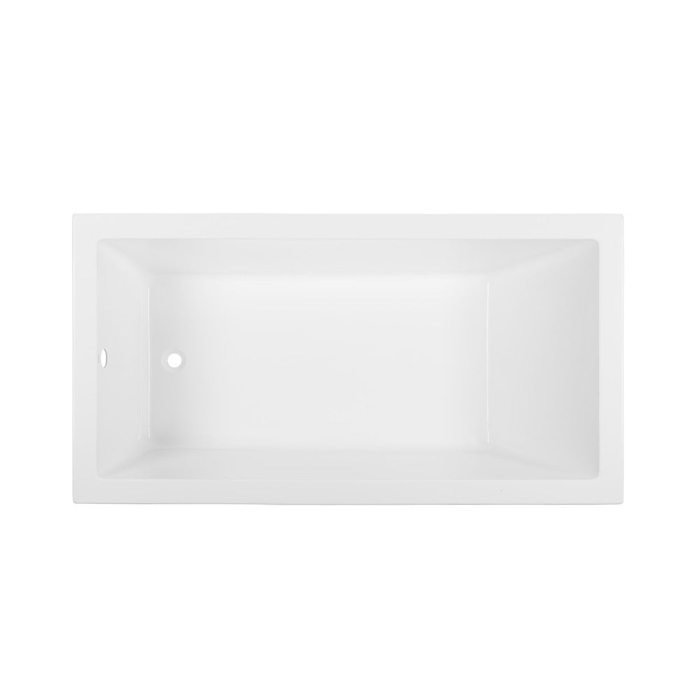 Voltaire 66&quot; x 36&quot; Reversible Drain Drop-In Bathtub