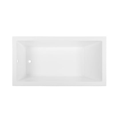 Voltaire 66&quot; x 36&quot; Reversible Drain Drop-In Bathtub