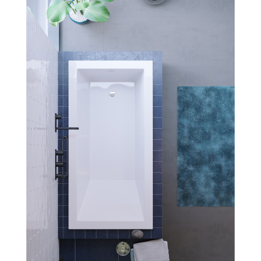 Voltaire 60&quot; x 36&quot; Reversible Drain Drop-In Bathtub