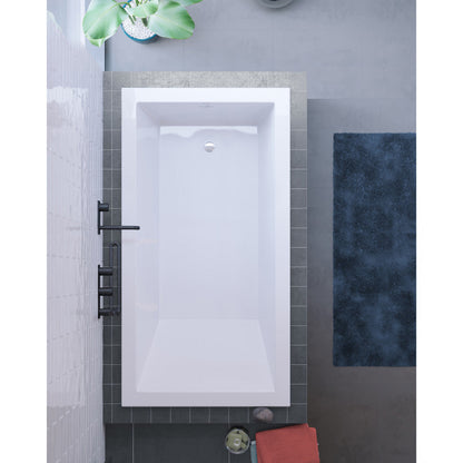 Voltaire 54&quot; x 30&quot; Reversible Drain Drop-In Bathtub