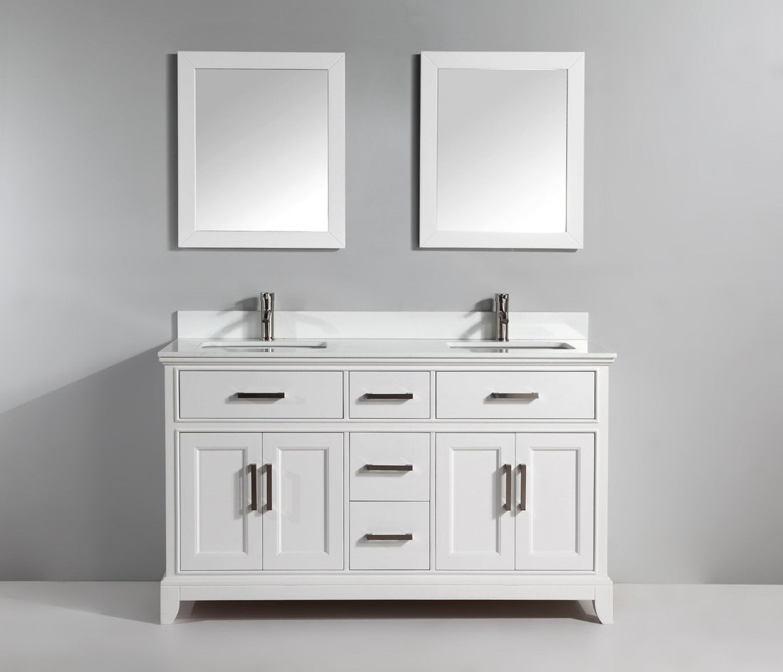 Genoa 72&quot; Double Sink Bathroom Vanity Set - HomeBeyond