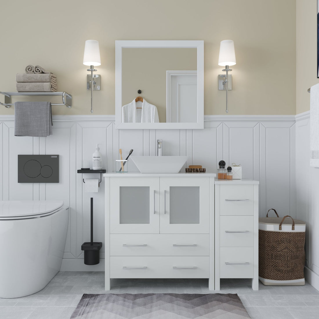 Ravenna 42&quot; Single Sink Bathroom Vanity Combo Set - HomeBeyond