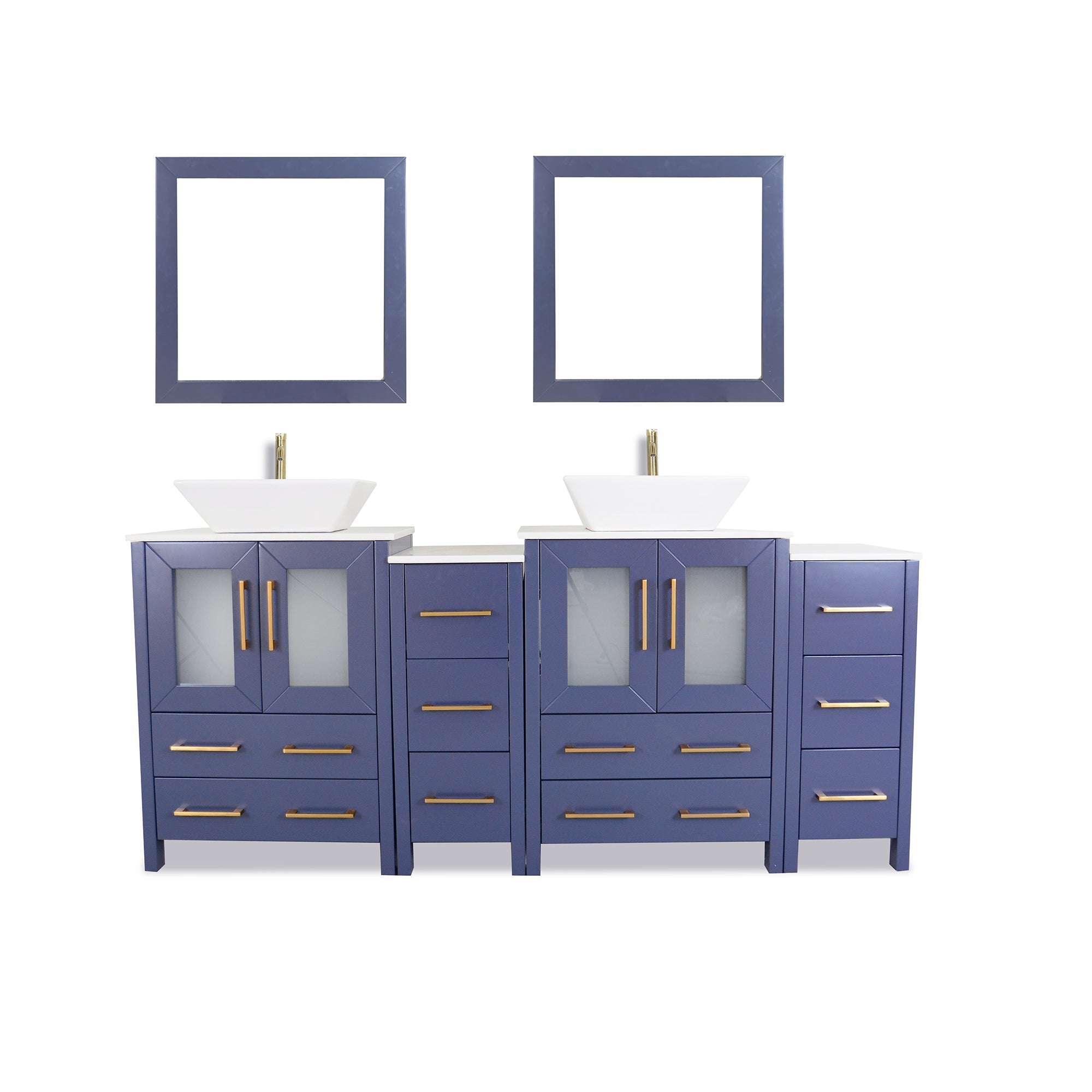 Ravenna 72&quot; Double Sink Bathroom Vanity Combo Set - HomeBeyond