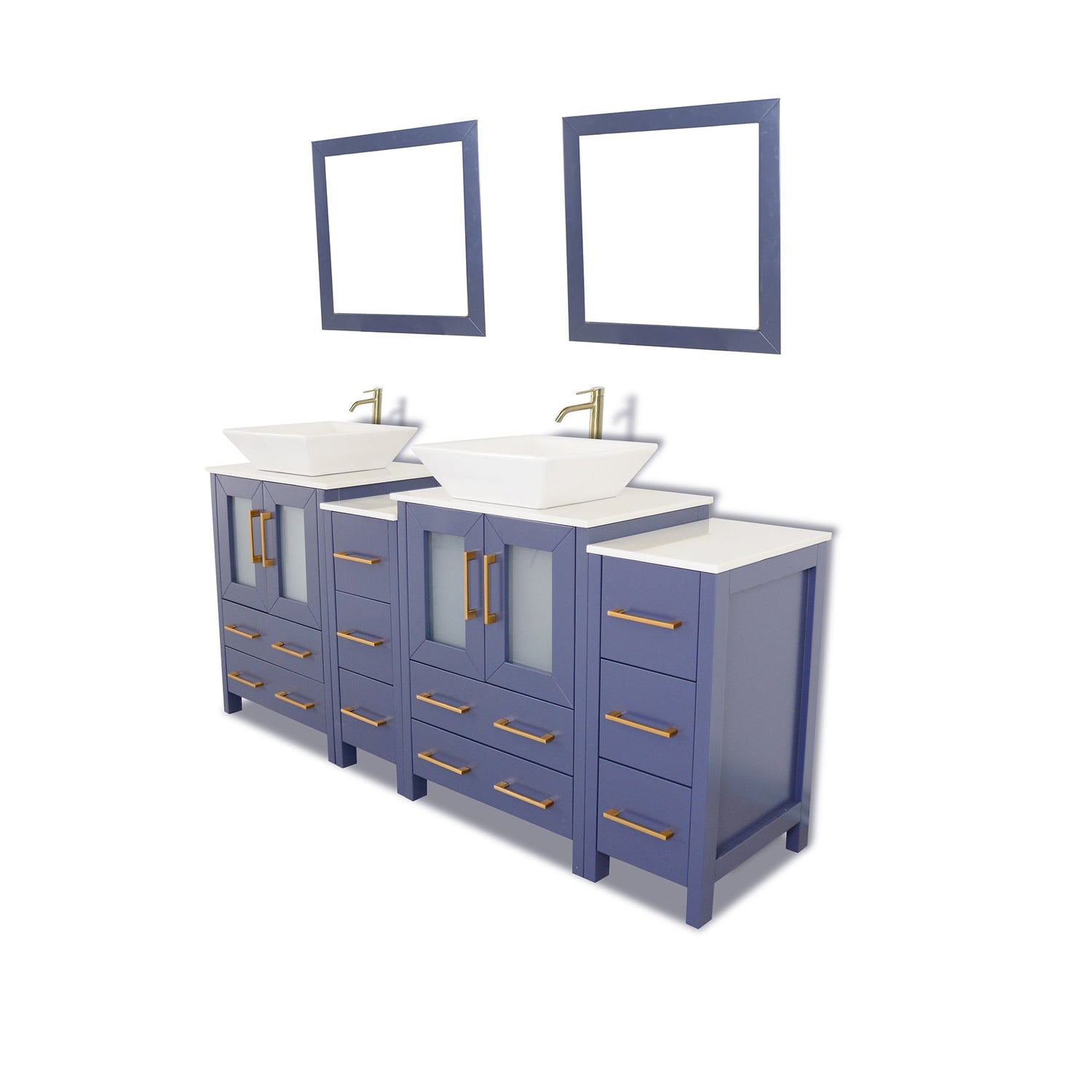 Ravenna 72&quot; Double Sink Bathroom Vanity Combo Set - HomeBeyond