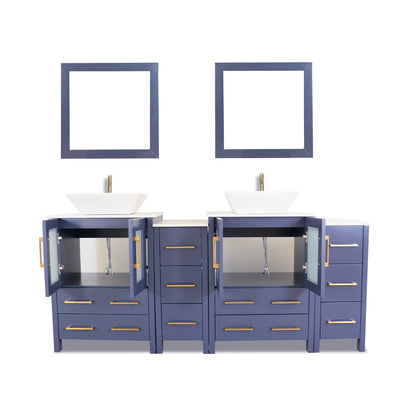 Ravenna 72&quot; Double Sink Bathroom Vanity Combo Set - HomeBeyond