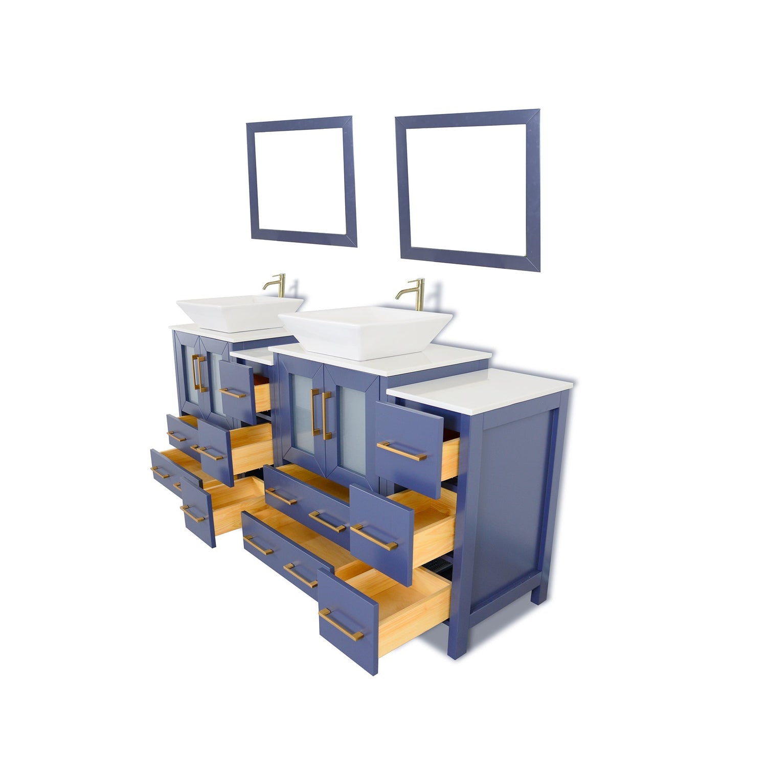 Ravenna 72&quot; Double Sink Bathroom Vanity Combo Set - HomeBeyond