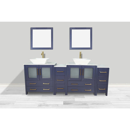 Ravenna 84&quot; Double Sink Bathroom Vanity Combo Set - HomeBeyond