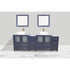 Ravenna 84" Double Sink Bathroom Vanity Combo Set - HomeBeyond