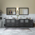 Ravenna 96" Double Sink Bathroom Vanity Combo Set - HomeBeyond