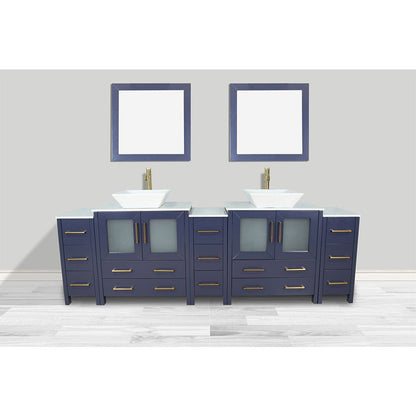 Ravenna 96&quot; Double Sink Bathroom Vanity Combo Set - HomeBeyond