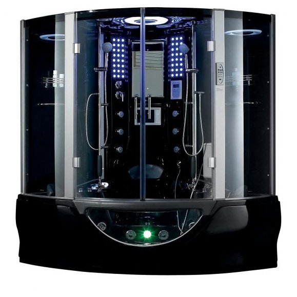 Maya Bath Black Valencia Steam Shower (114)