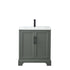 Vannes 30" Single Sink Bathroom Vanity in Silver Grey / White / Vintage Green - HomeBeyond