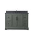 Vannes 48" Single Sink Bathroom Vanity in Silver Grey / White / Vintage Green - HomeBeyond